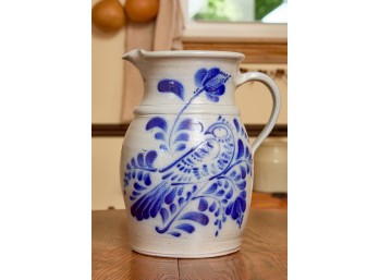 ELBETH POTTERY SALT-GLAZED STONEWARE PITCHER