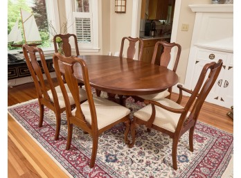 EATHAN ALLEN AMERICAN CLASSICS MAHOGANY DINING SET