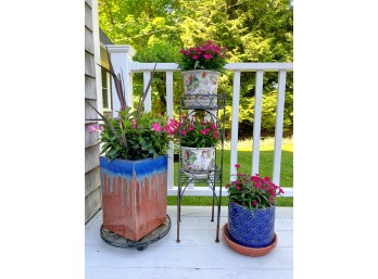 ARTISAN CRAFTED & SOUTHERN PATIO REDWARE POTS etc.