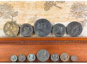 GROUPING (12) COMMEMORATIVE POPE MEDALS