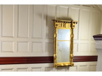 (19thc) SPLIT COLUMN GILTWOOD MIRROR