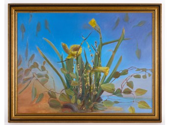 ELAINE MACGRAY STARRETT /STILL LIFE with DAFFODILS