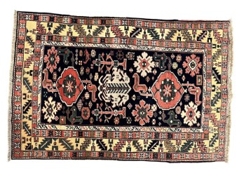 ORIENTAL TURKISH SHIRVAN HANDWOVEN WOOL AREA RUG