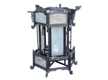 LARGE (19th c) HANGING CHINESE PAGODA LANTERN