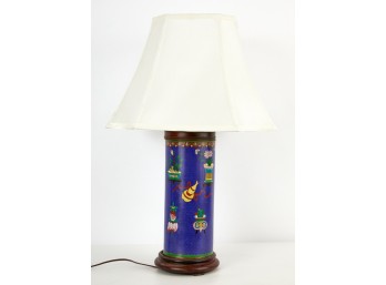 ROYAL BLUE CHINESE CLOISONNE VASE