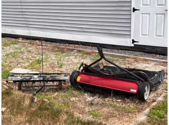 CRAFTSMAN YARD SWEEPER & BRINLY YARD RAKE