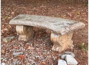 CAST STONE GARDEN BENCH