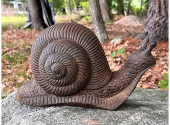 DECORATIVE CAST IRON SNAIL