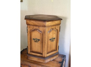 VINTAGE HEXAGONAL END TABLE