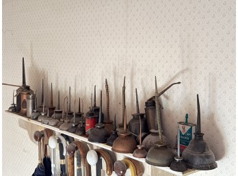 COLLECTION OF VINTAGE OIL CANS