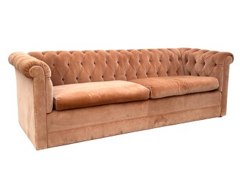 VINTAGE TUFTED VELVET SOFA