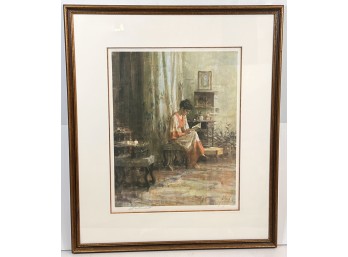 RICHARD SCHMID (1934-2021) GENRE SCENE LITHO