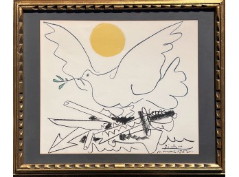 PABLO PICASSO 'COLUMBE AU SOLEIL' LITHOGRAPH