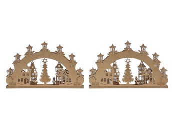 PAIR of GERMAN CHRISTMAS CANDLE ARCHES