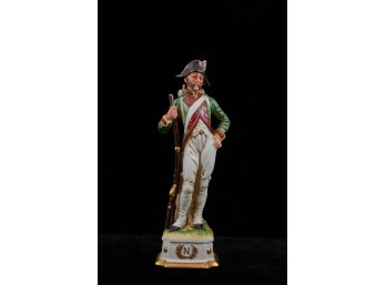 ITALIAN PORCELAIN NAPOLEONIC SOLDIER by DI PIETRO