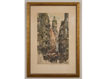 LUIGI KASIMIR (1881-1962) SELLERGASSE IN INNSBRUCK