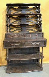ANTIQUE FOLK ART DESK ETAGERE