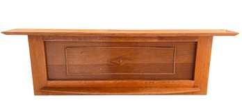 VINTAGE OAK HANGING MANTEL TOP SHELF