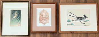 (3) FRAMED DECORATIVE PRINTS