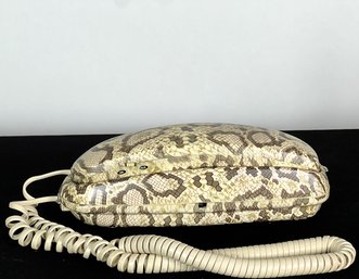 FAUX SNAKESKIN NICK & NORA TELEPHONE