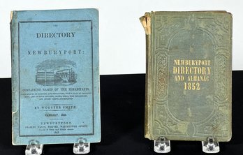 1849 FIRST EDITION & 1852 NEWBURYPORT DIRECTORIES