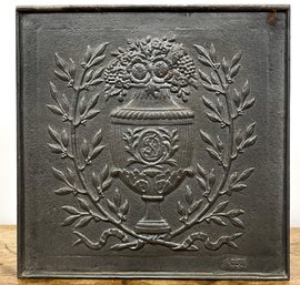 CAST IRON FRENCH FIREBACK