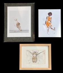 (3) PIECES Of ARTWORK In DIFFERENT MEDIUMS