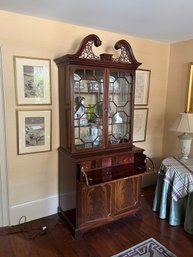 FINEST QUALITY MAHOGANY SECRETARY BOOKCASE