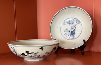 (2) SIMILAR CHINESE PORCELAIN BOWLS / SIGNED