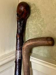 BLACKTHORN And NATURAL CROOK CANES