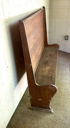 LATE (20th C) BENCH MADE SETTLE