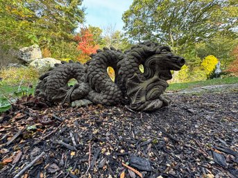 CAST STONE DRAGON