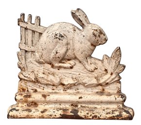 HUBLEY CAST IRON RABBIT DOOR STOP