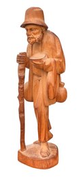 CENTRAL AMERICAN CARVED FIGURINE Of A PEASANT
