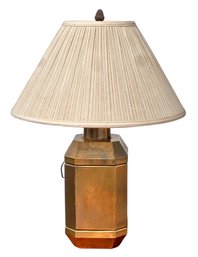 CONTEMPORARY BRASS TABLE LAMP