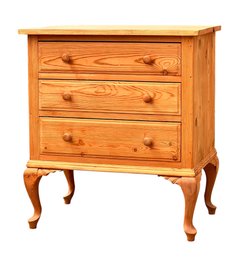 QUEEN ANNE STYLE HEART PINE (3) STAND DRAWER