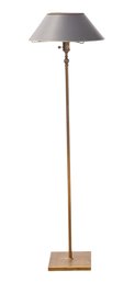 DIMINUTIVE BRASS FLOOR LAMP With BRASS SHADE