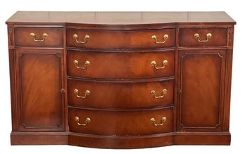 (Mid 20th C) BOW FRONT MAHOGANY SERVER