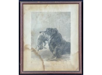 HENRY T RYALL (1811-1867) 'LURCHER & RABBIT'