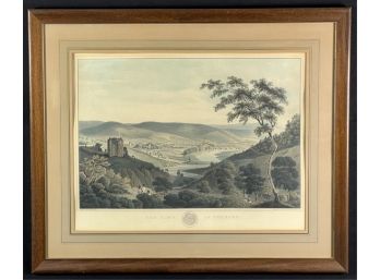 1824 'THE TOWN OF PEEBLES' AQUATINT