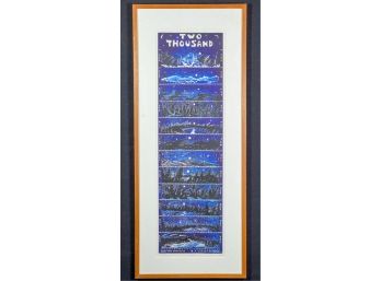 MATTHEW SMITH YEAR 200 LUNAR CALENDAR ETCHING