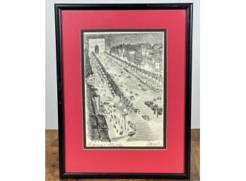 SIGNED 'CHAMPS ELYSEES' GRAPHITE