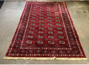 HANDWOVEN ORIENTAL BOKARA  ROOM SIZED RUG
