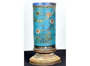(19th C) CLOISONNE BRUSH POT