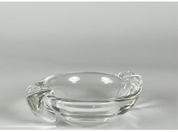 STEUBEN CANDY DISH w APPLIED DECORATION