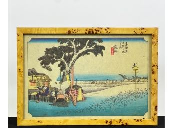 SIGNED MID CENTURY JAPANESE WOODBLOCK
