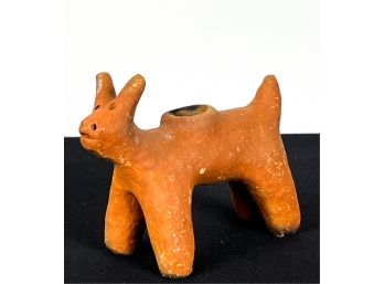 TERRACOTTA MEXICAN FIGURAL BULL CENSER