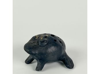 OAXACAN POTTERY FIGURAL FLOWER FROG
