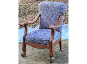 QUARTER SAWN OAK VICTORIAN ARMCHAIR