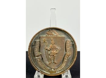 BRONZE MASSACHUSETTS STATE SEAL